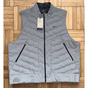 Size 3XL XXXL Mens Nike Therma-Fit ADV Reflective Running Vest Silver FZ1131-035